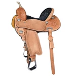 C-7-15 In Western Horse Barrel Saddle Trail Pleasure Leather Natural. Fixed Price $749.95.