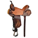 15 Hilason Western Horse Barrel Racing Wooden Tree American Leather Saddle. Fixed Price $899.95.