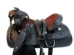 Trail Western Saddle Pleasure Horse 15 16 17 18 Floral Tooled Leather Tack Set. Fixed Price $399.63.