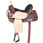 49HS Hilason Western Horse Treeless Trail Barrel American Leather Saddle. Fixed Price $749.95.