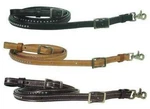 Tahoe Usa Leather Western Barrel Reins With Spots For Horse Riding. Fixed Price $32.95.