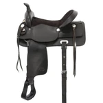 Western Trail Saddle - Leather 15" Or 16" Black Dark Oil. Fixed Price $424.23.