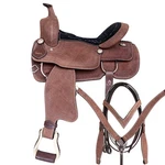 98SS Comfytack Western Horse Saddle Genuine Leather Trail Roping Ranch Set. Fixed Price $499.95.