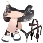59HS Hilason Western Horse Treeless Saddle American Leather Trail Barrel Tack. Fixed Price $799.95.