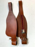 Tan Smooth Leather Replacement Fenders Only For Western Adult Saddle Showman. Fixed Price $114.50.