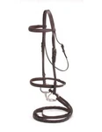 Tough 1 Bridle English Leather Padded Lined Snaffle Reins 20-9632. Fixed Price $49.83.