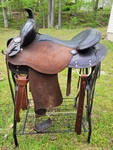 Used King Series Brisbane Trail Saddle 15" With Upgrades. Fixed Price $390.00.