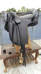 Spanish Horse Saddle Leather Buffalo Black Color On Drum Dye Finished. Fixed Price $399.00.