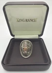 King Ranch Sterling Silver 10K Gold Fill Running Ring Size W/ Box 8.33G. Fixed Price $299.00.