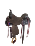 1-1297 16 Inch New Hr Saddlery Western Ranch Cutting Signature Series. Fixed Price $2975.00.