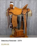 Billy Cook Light Arbuckle Rancher Saddle 14.5 In Brown Leather Traditional 2474. Fixed Price $3000.00.