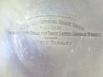 1949 St Louis National Show Award Tray Three Gaited Saddle Bunn. Fixed Price $40.00.