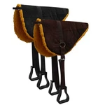 Bareback Saddle Pad Suede Leather Top Kodel Fleece Bottom With Stirrups & Girth. Fixed Price $72.95.