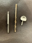 Thumb Screw With Drill Bit And Tap Set Owen Mayhew Whippy. Fixed Price $33.40.