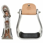 Horse 5" Aluminum Cactus Engraved Western Ridding Barrel Saddle Stirrups 51263. Fixed Price $59.99.