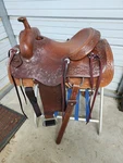 New Brown Color 15" Circle Ranch Cutter With Tooling. Fixed Price $649.99.