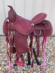 Western Ranch Saddle Full Qh Bars Tooled Leather Horse Roping Tack 15.5. Fixed Price $354.99.
