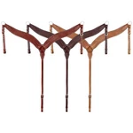 Showman Leather Contoured Breast Collar W/ Basketweave Tooling. Fixed Price $40.99.