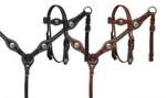 Showman Leather Bridle & Breast Collar Set W/ Basketweave Tooling. Fixed Price $87.95.