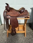 Nice Versitile Tex Tan Western Saddle For Trail, Pleasure, Ranch.. Fixed Price $599.00.