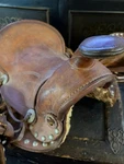 Vintage Simco Child Pony Saddle Leather Western Tooled As Is Usa. Fixed Price $199.99.