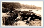 K8/ Port Austin Michigan Rppc Postcard C1940-50S Broken Rocks Shore 485. Fixed Price $12.07.