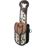 Showman Single Pommel Saddle Bag Hair-on & Diamond Quilt Tooled. Fixed Price $40.95.
