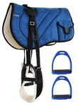 Horse Saddle Trail Fleece Padded Adjustable Bareback Pocket Stirrups. Fixed Price $109.99.