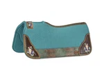 Tough Saddle Pad Steer Skull Felt Hand Painted 31"X32" Aqua 31-5635. Fixed Price $135.83.