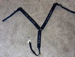Triple Black Felt Western Live Breast Collar Small Horse / Large Pony. Fixed Price $24.00.