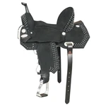 Hilason Flex Tree Western Horse Stud Trail Barrel American Leather Saddle Black. Fixed Price $599.95.