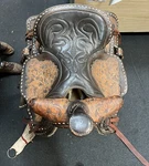 Vintage Western Horse Riding Leather Saddle Great Condition. Fixed Price $450.00.