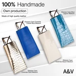 Natural Leather Glasses Case Luxury Protection In Gift Box Size: Medium. Fixed Price $149.00.