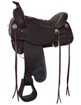 Tucker Saddle Meadow Creek Trail Conchos 16 1/2 Wide Brown T91. Fixed Price $4559.95.