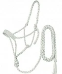 Tough White Mule Tape Halter With 10 Ft Lead Rope Western Horse Tack. Fixed Price $29.99.