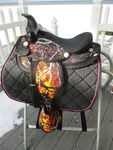 12'' 20576-2 Abetta Western Trail Saddle Pony Bars With Tapaderos. Fixed Price $305.00.