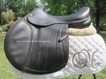 17.5" Equipe EK26 Close Contact Jumping Saddle-wide +2 Tree 2023- *on Trial*. Fixed Price $3490.00.