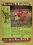 1972 Tex Tan Trail Along & Line Rider Horse Saddles Photo Vintage Print. Fixed Price $8.29.