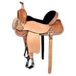 Flex Tree Western Horse Saddle In American Leather Barrel Trail Hilason. Fixed Price $749.95.