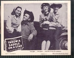 Throw Saddle Star 11X14 Lobby Card Ken Curtis Jeff Donnell Western. Fixed Price $50.00.