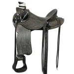 Antique Black 15 In Hilason Western Horse Wade Saddle American Leather Ranch. Fixed Price $749.95.
