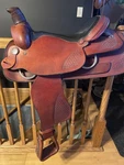 Silver Oaks Brown Leather Pleasure/trail Saddle Used. Fixed Price $800.00.