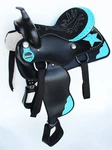Western Cordura Trail Barrel Pleasure Horse Saddle Bridle Black 4998. Fixed Price $258.99.