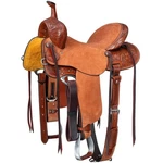 Silver Royal Bell Rock Western Barrel Racing Saddle - 16" Medium Oil Leather. Fixed Price $540.11.