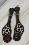 Ladies Tooled Oxbow Tack Leather Beaded Western Pair Spur Straps. Fixed Price $59.90.