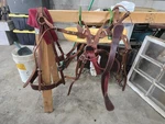 Saddle, Leather Latigos Double Rigging Horse Mule Packing, Hard Panniers. Fixed Price $1200.00.