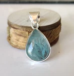 Aquamarine Gemstone Solid 925 Sterling Silver Handmade Wonderful Pendent SR2064. Fixed Price $16.91.