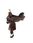 MJ03 16 Inch Used Circle Western Martha Josey Mitchell Barrel Saddle Wide Tree. Fixed Price $2665.00.