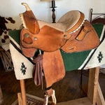 15" Alamo Barrel Saddle. Fixed Price $600.00.