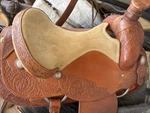Santa Fe Saddlery Roping/trail Brown Leather Traditional 16. Fixed Price $500.00.